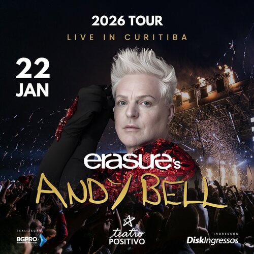 Erasure's Andy Bell em Curitiba