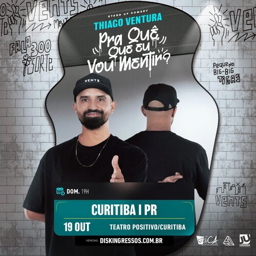 Thiago Ventura - Novo Show - Turnê 2025 em Curitiba
