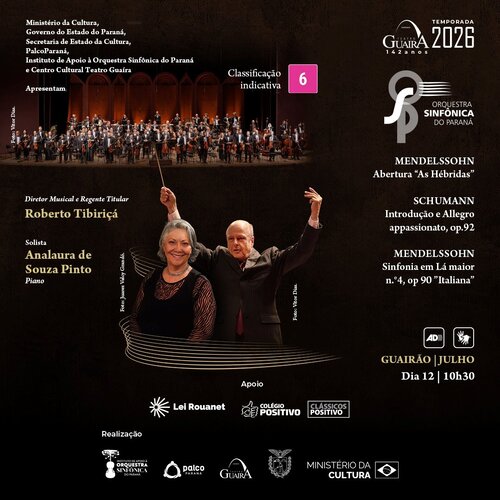Concerto da Orquestra Sinfônica do Paraná em Curitiba