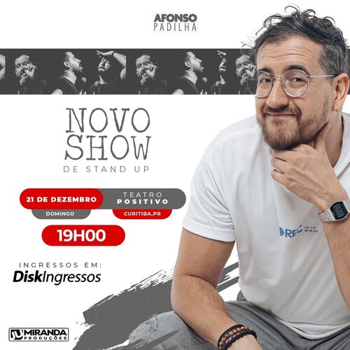 Afonso Padilha - Novo Show de Stand-Up em Curitiba