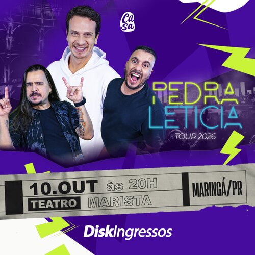 Pedra Letícia - Tour 2026 em Maringá