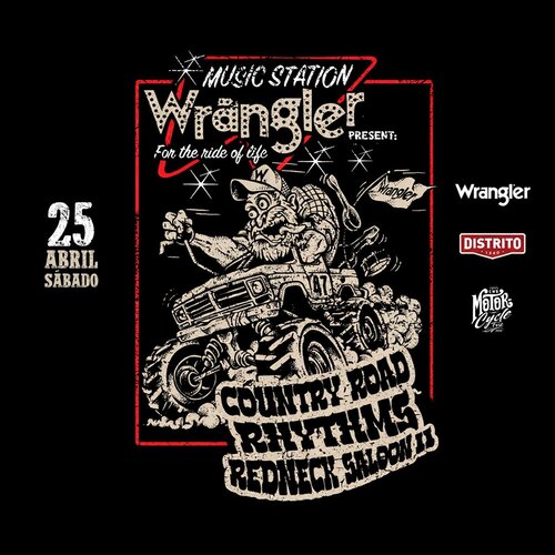 Distrito 1340 Apresenta: Wrangler Music Station em Curitiba