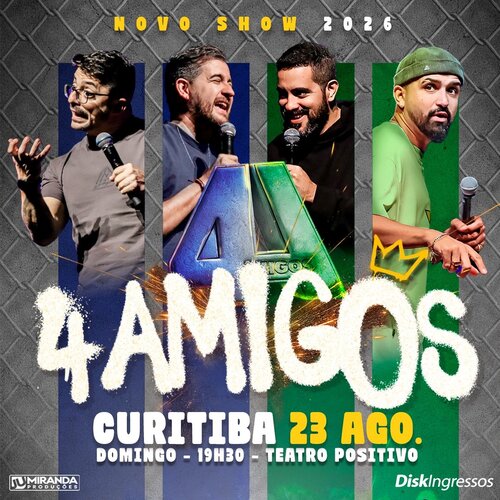 4 Amigos 2026 em Curitiba