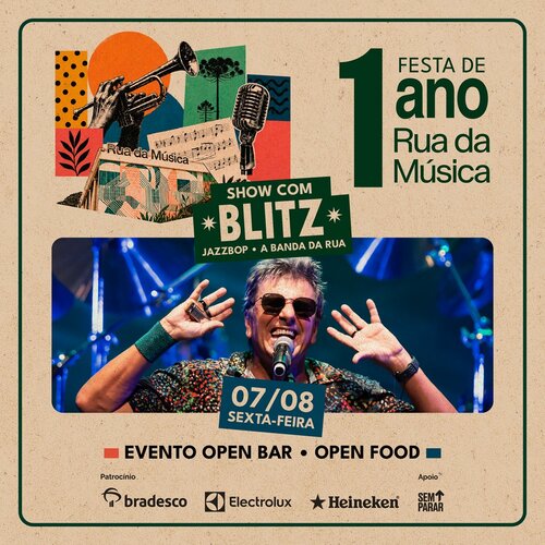 1 Ano da Rua da Música com Blitz em Curitiba