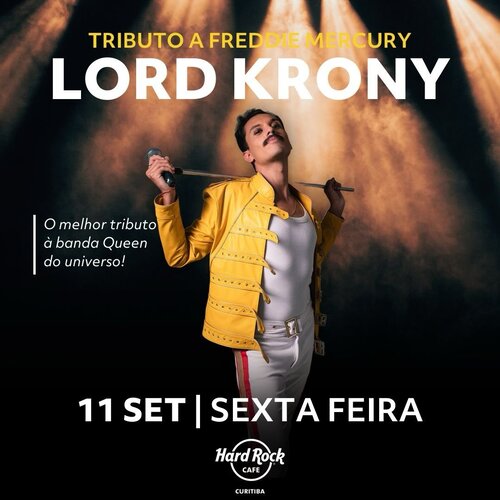 Freddie Verso com Lord Krony - Tributo a Freddie Mercury em Curitiba