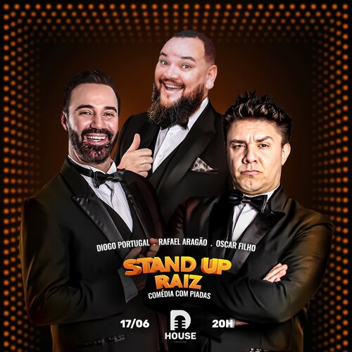 Stand Up Raiz  com Danilo Gentili, Diogo Portugal e Oscar Filho      em Curitiba