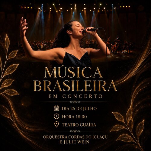 Música Brasileira em Concerto Orquestra Cordas do Iguaçu e Julie Wein em Curitiba