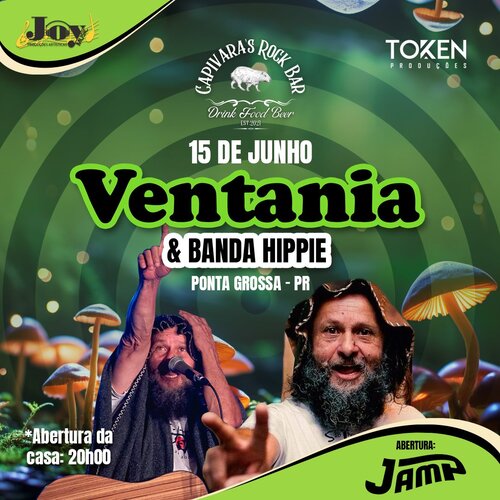 Ventania e Banda Hippie em Ponta Grossa