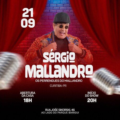 Dhouse Apresenta - Stand Up Comedy com Sérgio Mallandro em Curitiba