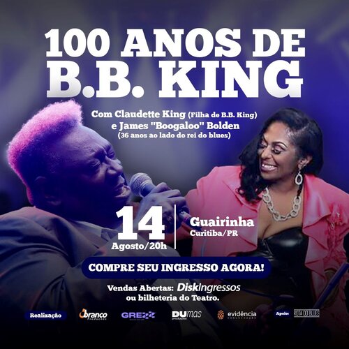 100 Anos de B. B. King com Claudette King e James 