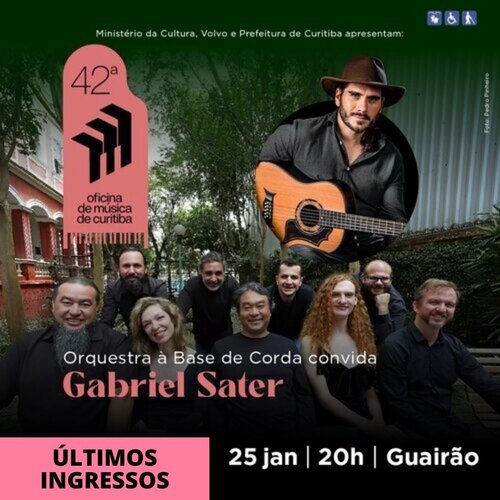 Orquestra à Base de Corda Convida Gabriel Sater em Curitiba