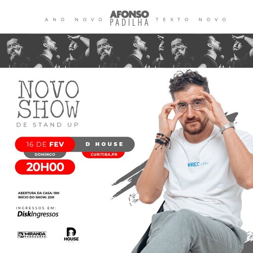 Stand Up Comedy com Afonso Padilha em Curitiba