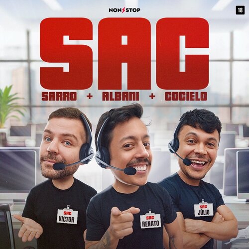 Sac | Victor Sarro, Renato Albani e Júlio Cocielo em Curitiba