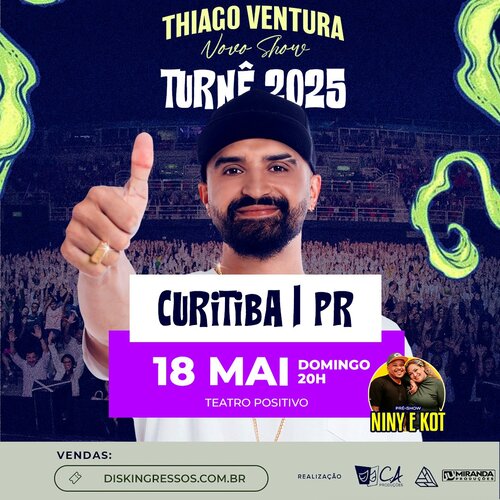 Thiago Ventura - Novo Show - Turnê 2025 em Curitiba